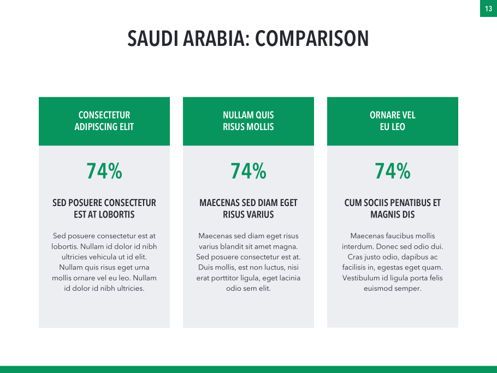 Country Saudi Arabia PowerPoint Template, Dia 13, 05171, Presentatie Templates — PoweredTemplate.com