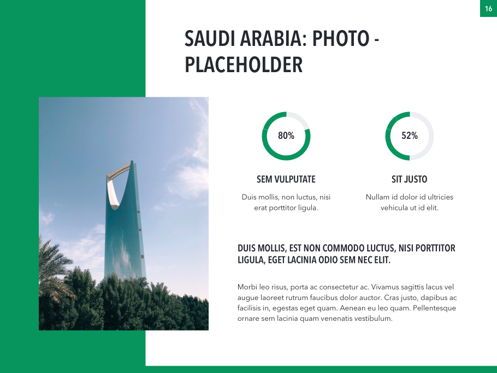 Country Saudi Arabia PowerPoint Template, Diapositiva 16, 05171, Plantillas de presentación — PoweredTemplate.com