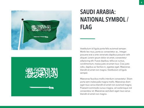 Country Saudi Arabia PowerPoint Template, Diapositiva 4, 05171, Plantillas de presentación — PoweredTemplate.com