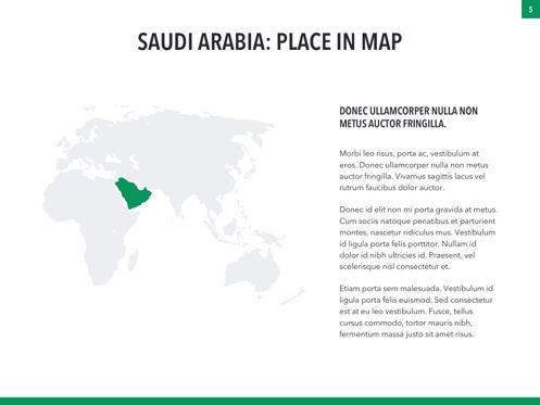 Country Saudi Arabia PowerPoint Template, Folie 5, 05171, Präsentationsvorlagen — PoweredTemplate.com