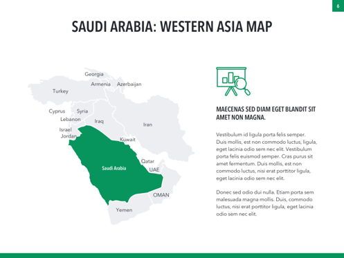 Country Saudi Arabia PowerPoint Template, 幻灯片 6, 05171, 演示模板 — PoweredTemplate.com