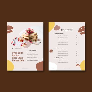 Cake bakery ebook keynote template, Deslizar 4, 05173, Modelos de Apresentação — PoweredTemplate.com