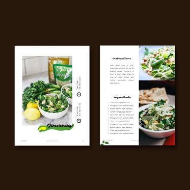 Vegetarian recipe ebook keynote template, Deslizar 7, 05177, Modelos de Apresentação — PoweredTemplate.com