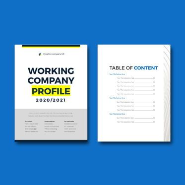 Company profile 2020 ebook keynote template, Slide 4, 05179, Modelli di lavoro — PoweredTemplate.com