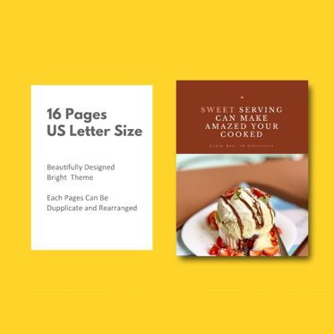 Minimal recipe ebook keynote template, Slide 5, 05182, Presentation Templates — PoweredTemplate.com