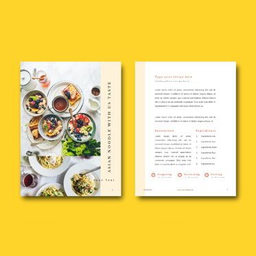 Minimal recipe ebook keynote template, Slide 6, 05182, Presentation Templates — PoweredTemplate.com