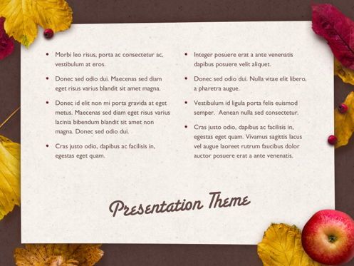 Golden Leaves PowerPoint Theme, Slide 12, 05202, Presentation Templates — PoweredTemplate.com