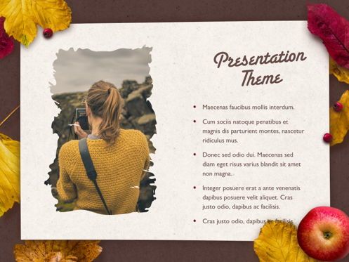 Golden Leaves PowerPoint Theme, Slide 18, 05202, Presentation Templates — PoweredTemplate.com