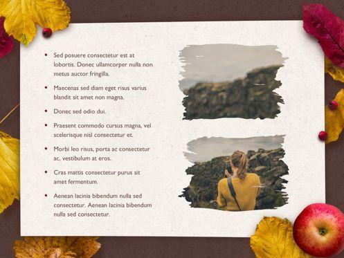 Golden Leaves PowerPoint Theme, Slide 23, 05202, Presentation Templates — PoweredTemplate.com