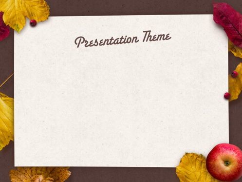 Golden Leaves PowerPoint Theme, Slide 8, 05202, Presentation Templates — PoweredTemplate.com