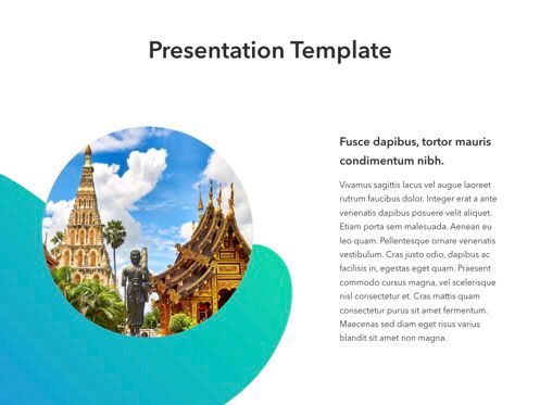 Travel Agency Keynote Template, Diapositive 9, 05203, Modèles de présentations — PoweredTemplate.com