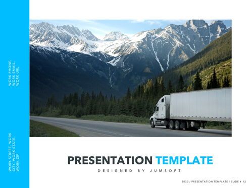 Logistics PowerPoint Theme, Diapositive 13, 05204, Modèles de présentations — PoweredTemplate.com