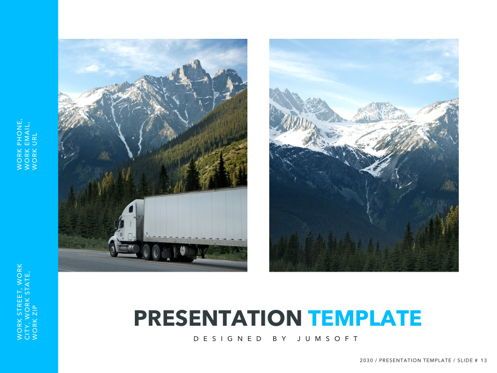 Logistics PowerPoint Theme, Diapositive 14, 05204, Modèles de présentations — PoweredTemplate.com