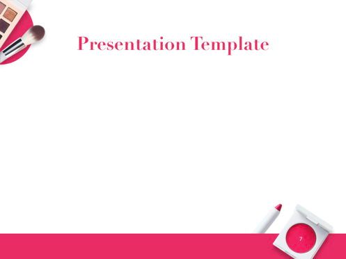 Beauty and Makeup Keynote Theme, Slide 8, 05206, Presentation Templates — PoweredTemplate.com
