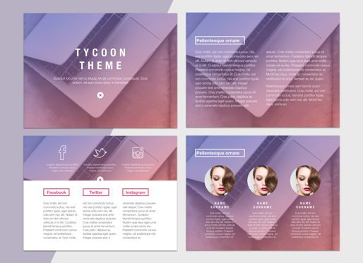 Tycoon Google Slides Presentation Template, Diapositiva 3, 05250, Plantillas de presentación — PoweredTemplate.com