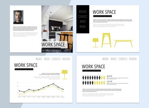 Work Space 02 Google Slides Presentation Template, Diapositiva 4, 05256, Plantillas de presentación — PoweredTemplate.com
