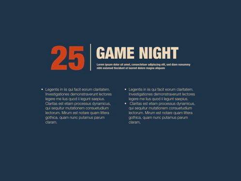 Game Night Keynote Presentation Template, Slide 10, 05258, Modelli Presentazione — PoweredTemplate.com