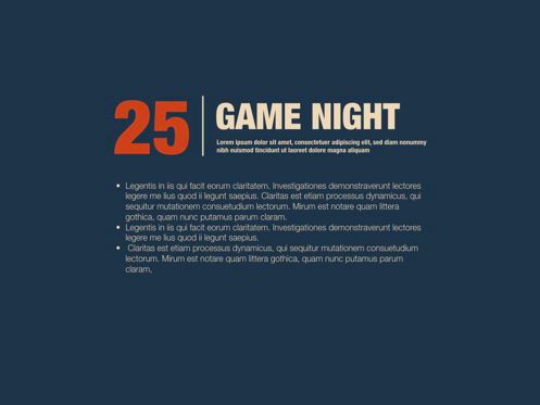 Game Night Keynote Presentation Template, Diapositiva 15, 05258, Plantillas de presentación — PoweredTemplate.com