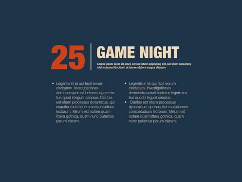 Game Night Keynote Presentation Template, Deslizar 16, 05258, Modelos de Apresentação — PoweredTemplate.com
