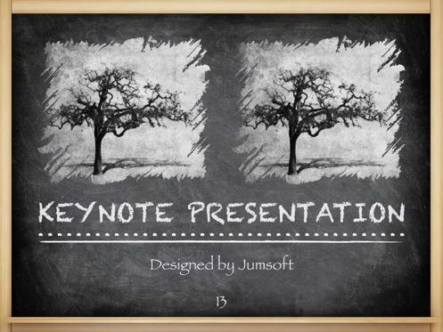 The Chalkdust Keynote Template, Diapositive 14, 05282, Graphiques et schémas pédagogiques — PoweredTemplate.com