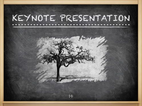 The Chalkdust Keynote Template, Diapositive 15, 05282, Graphiques et schémas pédagogiques — PoweredTemplate.com