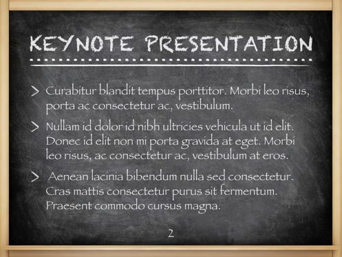 The Chalkdust Keynote Template, Slide 3, 05282, Education Charts and Diagrams — PoweredTemplate.com