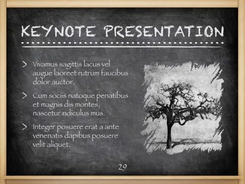 The Chalkdust Keynote Template, Diapositiva 30, 05282, Diagramas y gráficos educativos — PoweredTemplate.com