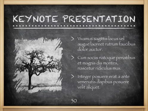 The Chalkdust Keynote Template, Diapositive 31, 05282, Graphiques et schémas pédagogiques — PoweredTemplate.com