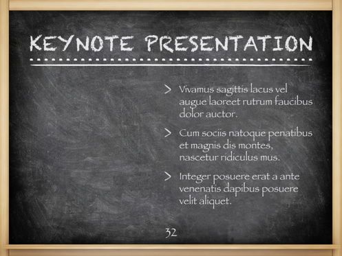 The Chalkdust Keynote Template, スライド 33, 05282, 教育＆トレーニング — PoweredTemplate.com