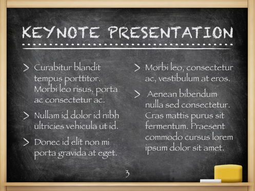 The Chalkdust Keynote Template, Deslizar 4, 05282, Gráficos e Diagramas de Educação — PoweredTemplate.com