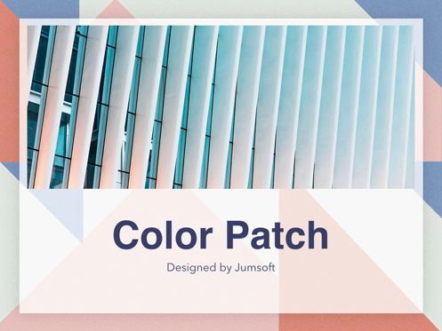 Color Patch Keynote Template, Diapositive 13, 05283, Modèles de présentations — PoweredTemplate.com