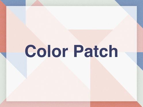 Color Patch Keynote Template, 幻灯片 9, 05283, 演示模板 — PoweredTemplate.com