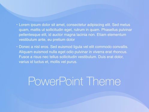 Blue Wave PowerPoint Template, スライド 12, 05286, プレゼンテーションテンプレート — PoweredTemplate.com