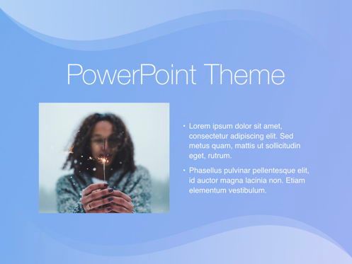 Blue Wave PowerPoint Template, Diapositive 31, 05286, Modèles de présentations — PoweredTemplate.com