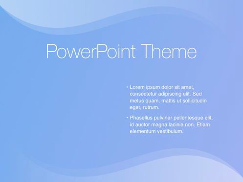 Blue Wave PowerPoint Template, Diapositive 33, 05286, Modèles de présentations — PoweredTemplate.com