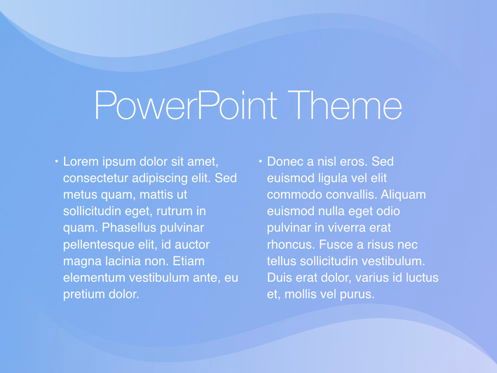 Blue Wave PowerPoint Template, Deslizar 5, 05286, Modelos de Apresentação — PoweredTemplate.com