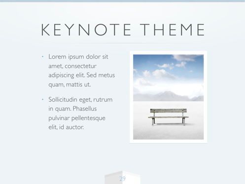 Cool Air Keynote Template, Slide 30, 05290, Presentation Templates — PoweredTemplate.com