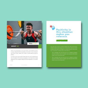 Daily fitness at your home ebook powerpoint presentation template, Slide 3, 05293, Presentation Templates — PoweredTemplate.com