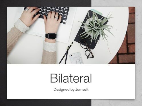 Bilateral Keynote Template, Diapositiva 2, 05303, Plantillas de presentación — PoweredTemplate.com