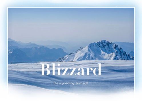 Blizzard Keynote Template, Slide 2, 05304, Presentation Templates — PoweredTemplate.com