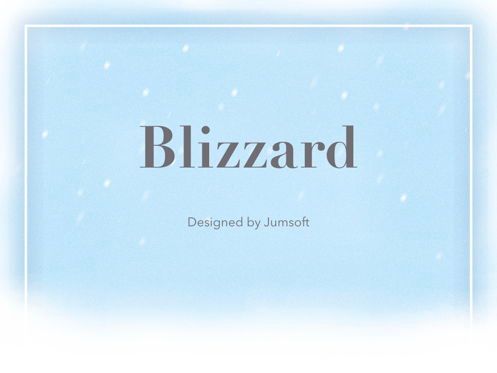 Blizzard Keynote Template, 幻灯片 3, 05304, 演示模板 — PoweredTemplate.com