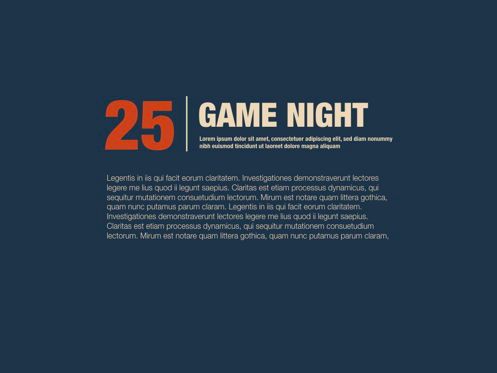 Game Night Powerpoint Presentation Template, Slide 14, 05311, Presentation Templates — PoweredTemplate.com