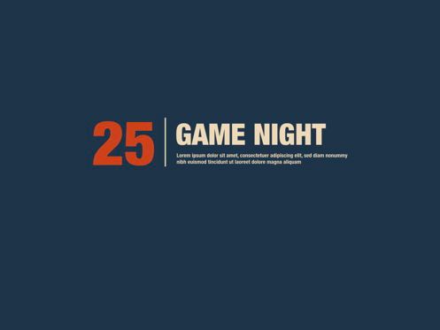 Game Night Powerpoint Presentation Template, Dia 19, 05311, Presentatie Templates — PoweredTemplate.com