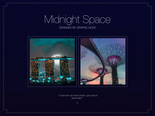 Midnight Space Powerpoint Presentation Template, 幻灯片 4, 05314, 演示模板 — PoweredTemplate.com
