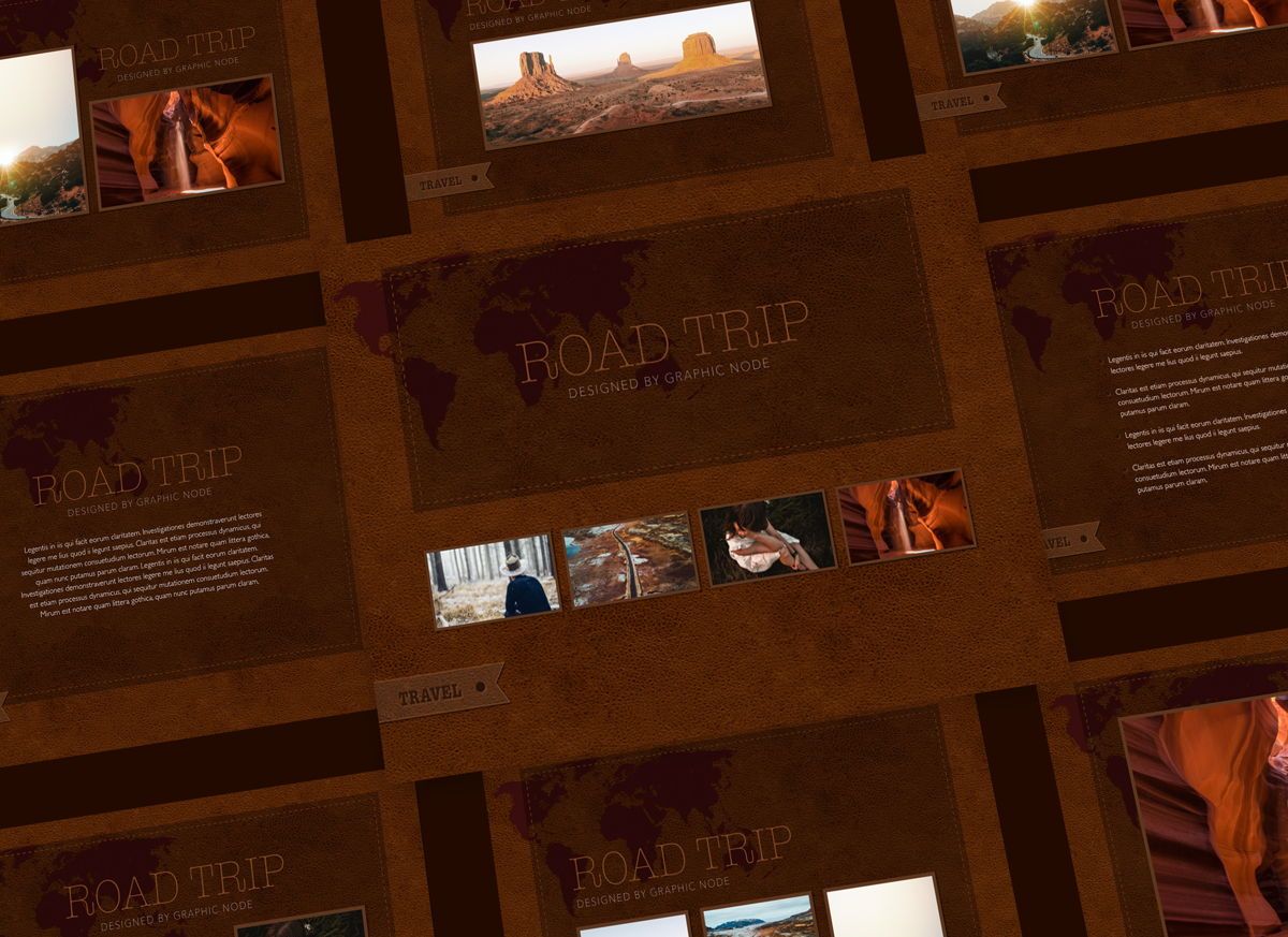 Road Trip Powerpoint Presentation Template Presentation Template 70979