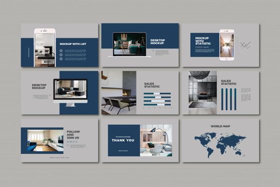 Furnituris - PowerPoint Template, Diapositive 5, 05327, Modèles de présentations — PoweredTemplate.com