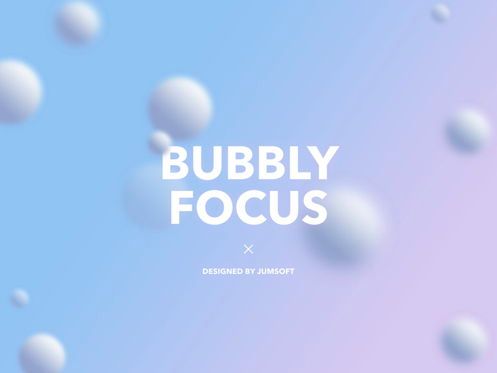 Bubbly Focus Keynote Template, スライド 2, 05340, プレゼンテーションテンプレート — PoweredTemplate.com