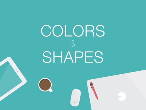 Colors and Shapes PowerPoint Template, Dia 2, 05344, Infographics — PoweredTemplate.com