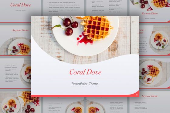 Coral Dove PowerPoint Theme, 05346, 演示模板 — PoweredTemplate.com