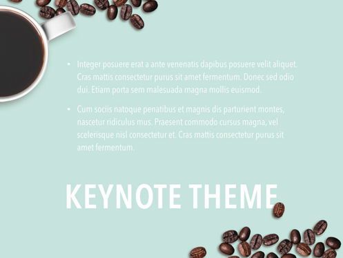 Coffee Time Keynote Template, 幻灯片 11, 05353, 演示模板 — PoweredTemplate.com